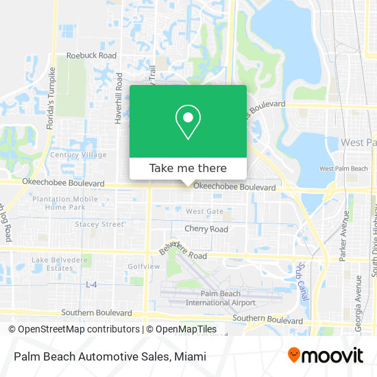 Palm Beach Automotive Sales map