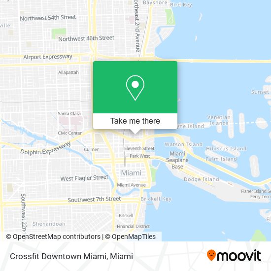 Mapa de Crossfit Downtown Miami