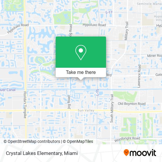 Crystal Lakes Elementary map