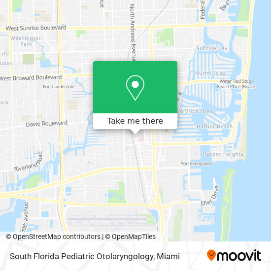 South Florida Pediatric Otolaryngology map