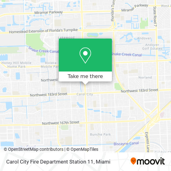 Carol City Fire Department Station 11 map