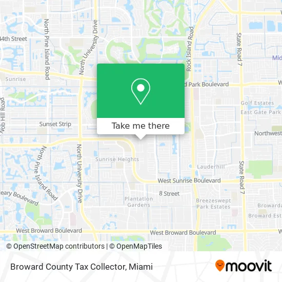 Broward County Parcel Map How To Get To Broward County Tax Collector In Plantation By Bus?