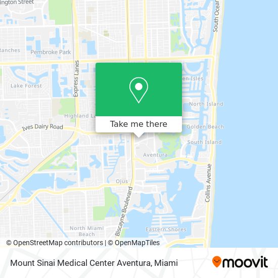 Mapa de Mount Sinai Medical Center Aventura