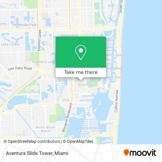 Aventura Slide Tower map