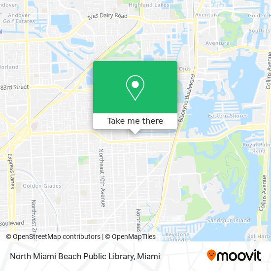 North Miami Beach Public Library map