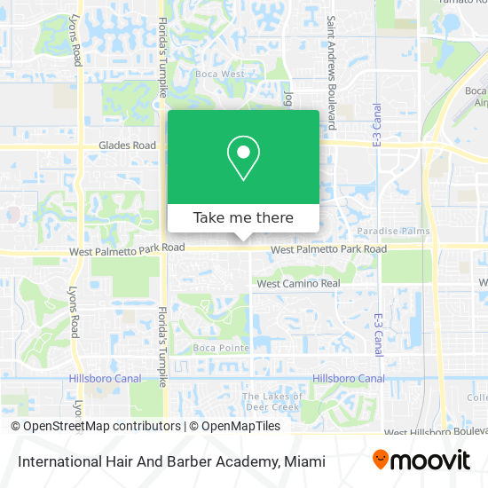 Mapa de International Hair And Barber Academy