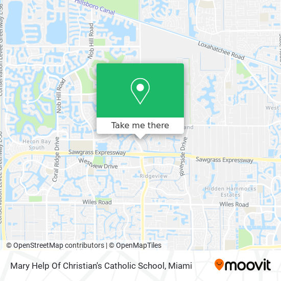 Mary Help Of Christian's Catholic School map