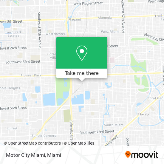 Mapa de Motor City Miami