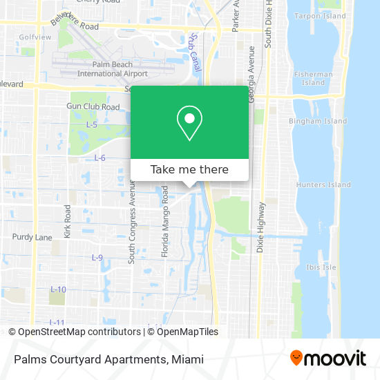 Palms Courtyard Apartments map