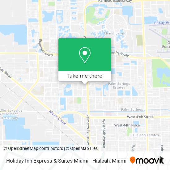 Mapa de Holiday Inn Express & Suites Miami - Hialeah
