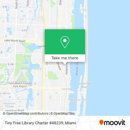 Mapa de Tiny Free Library Charter #48239