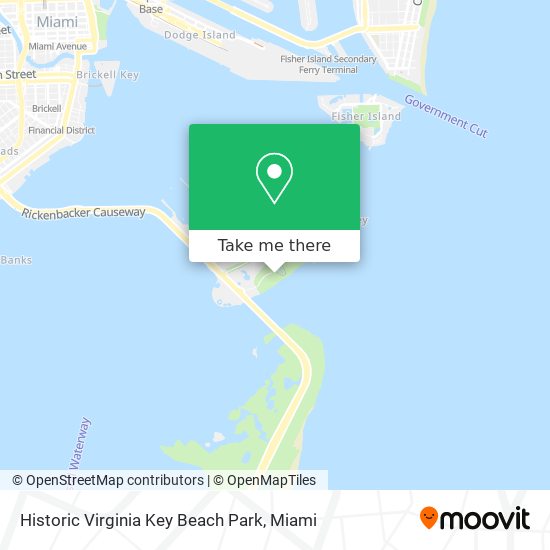 Mapa de Historic Virginia Key Beach Park