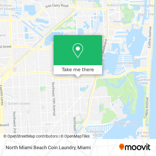 Mapa de North Miami Beach Coin Laundry