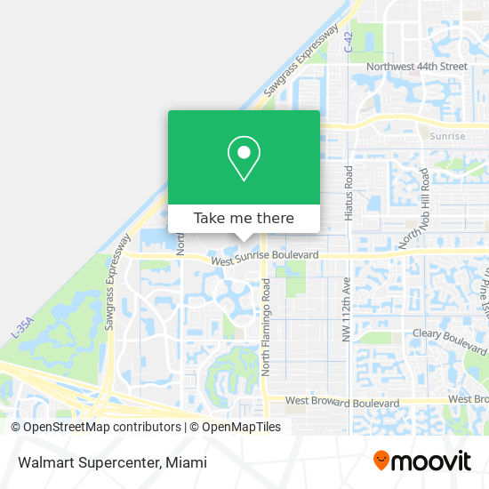 Mapa de Walmart Supercenter