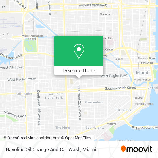 Mapa de Havoline Oil Change And Car Wash