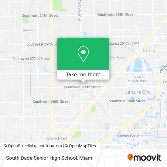 Mapa de South Dade Senior High School