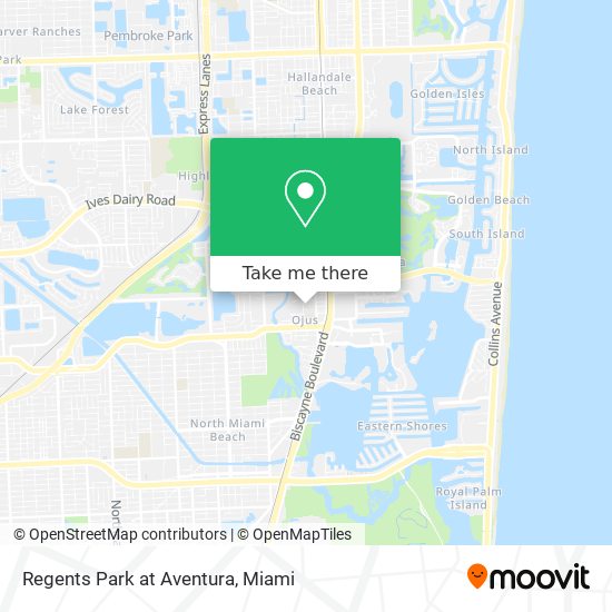 Regents Park at Aventura map