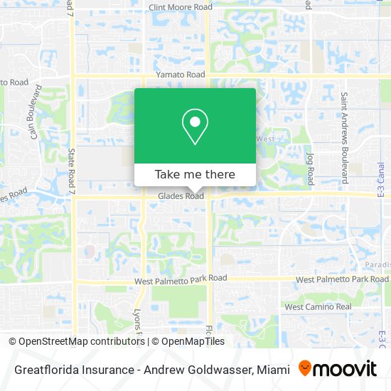 Greatflorida Insurance - Andrew Goldwasser map