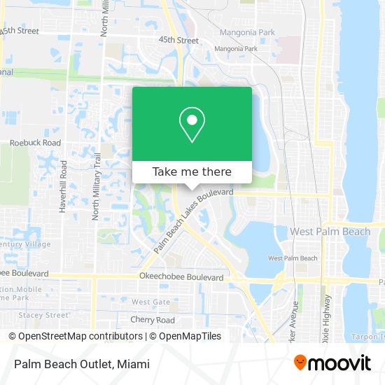 Mapa de Palm Beach Outlet