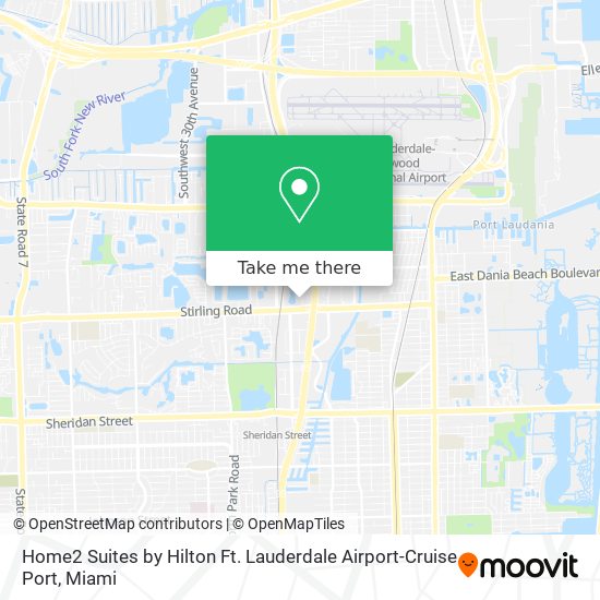 Mapa de Home2 Suites by Hilton Ft. Lauderdale Airport-Cruise Port