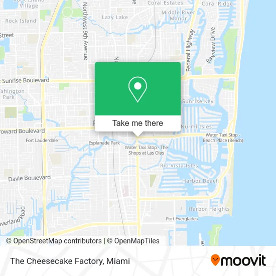 The Cheesecake Factory map