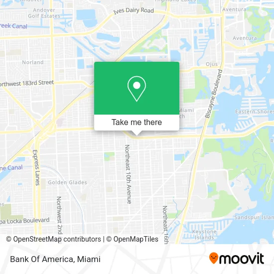 Bank Of America map
