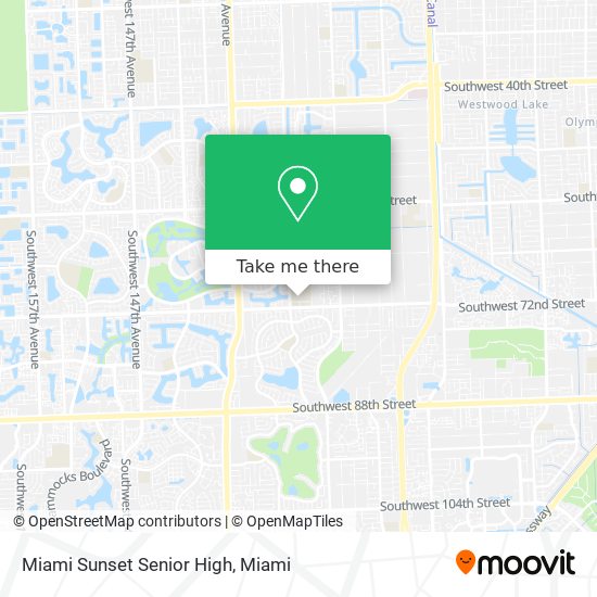 Miami Sunset Senior High map