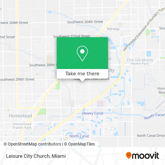 Leisure City Church map