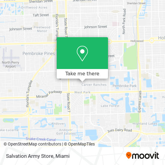 Salvation Army Store map