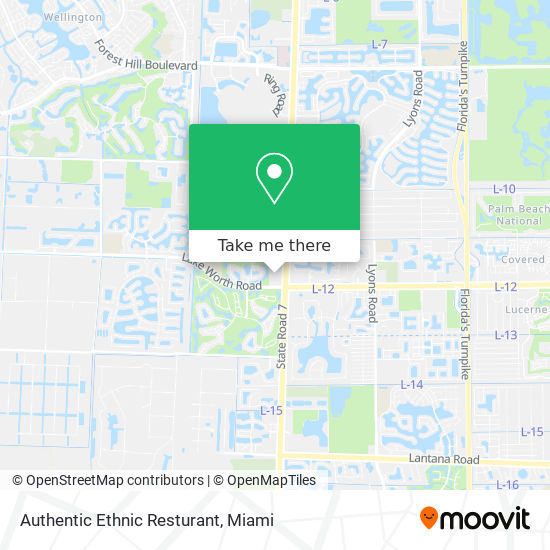 Authentic Ethnic Resturant map