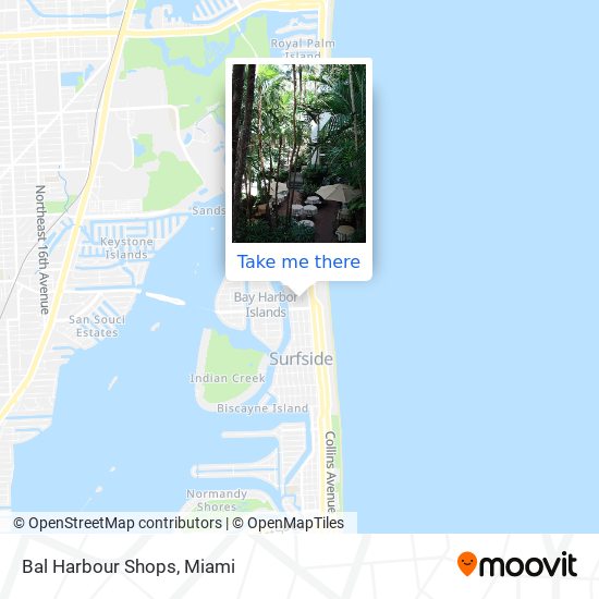 Mapa de Bal Harbour Shops