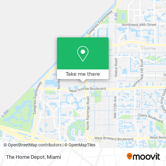 The Home Depot map