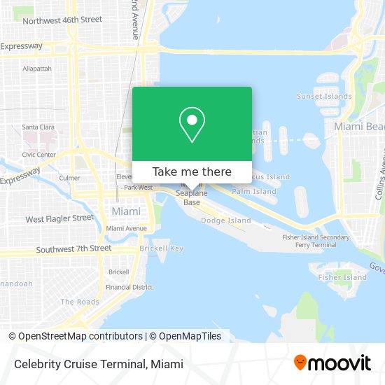 Mapa de Celebrity Cruise Terminal