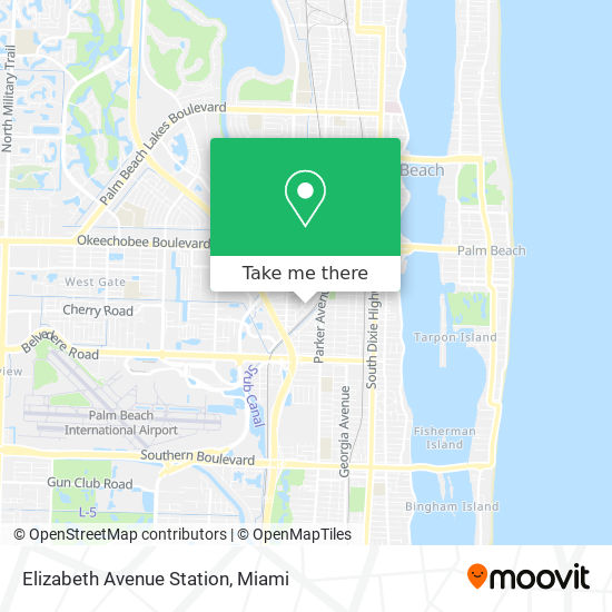 Mapa de Elizabeth Avenue Station