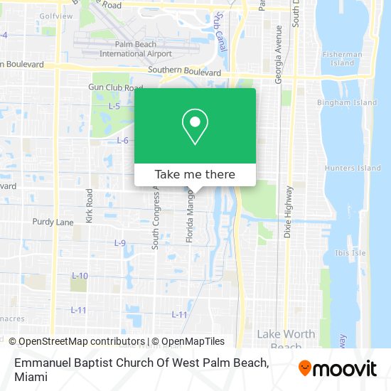 Emmanuel Baptist Church Of West Palm Beach map