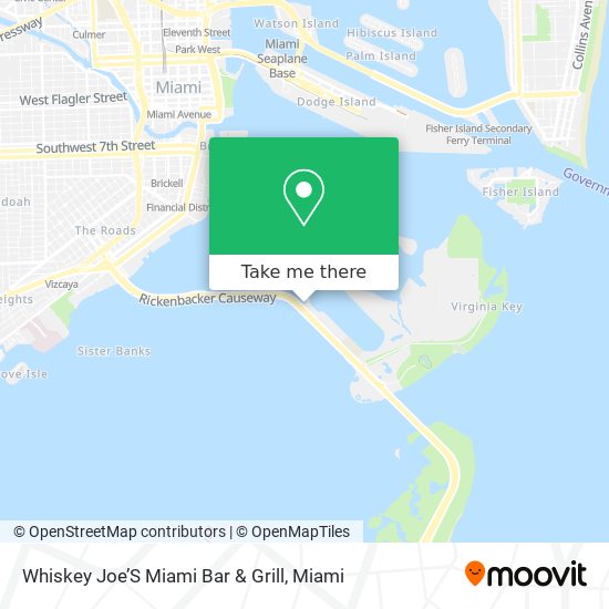 Mapa de Whiskey Joe’S Miami Bar & Grill
