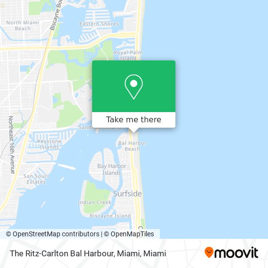 The Ritz-Carlton Bal Harbour, Miami map