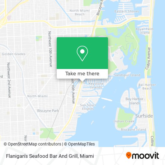 Flanigan's Seafood Bar And Grill map