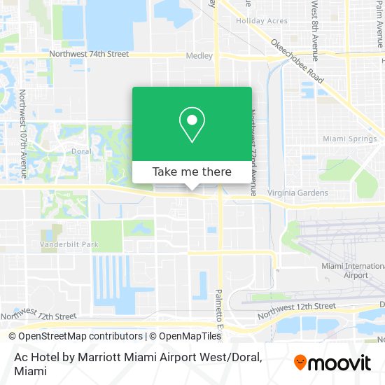 Mapa de Ac Hotel by Marriott Miami Airport West / Doral