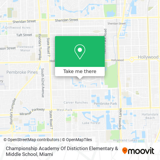 Mapa de Championship Academy Of Distiction Elementary & Middle School