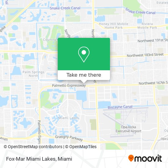 Mapa de Fox-Mar Miami Lakes