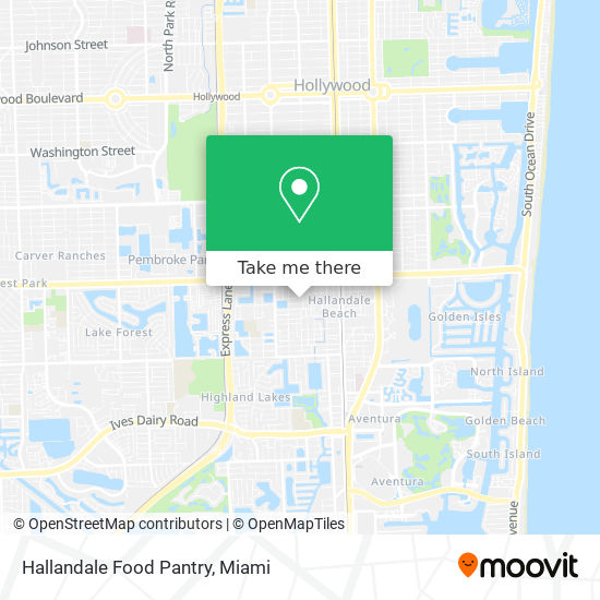 Mapa de Hallandale Food Pantry