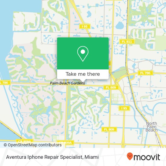Aventura Iphone Repair Specialist map