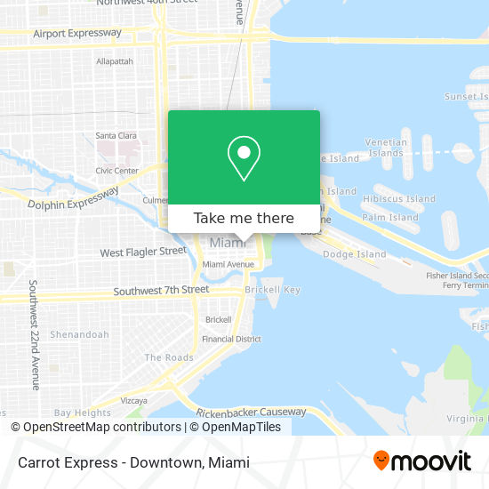 Carrot Express - Downtown map