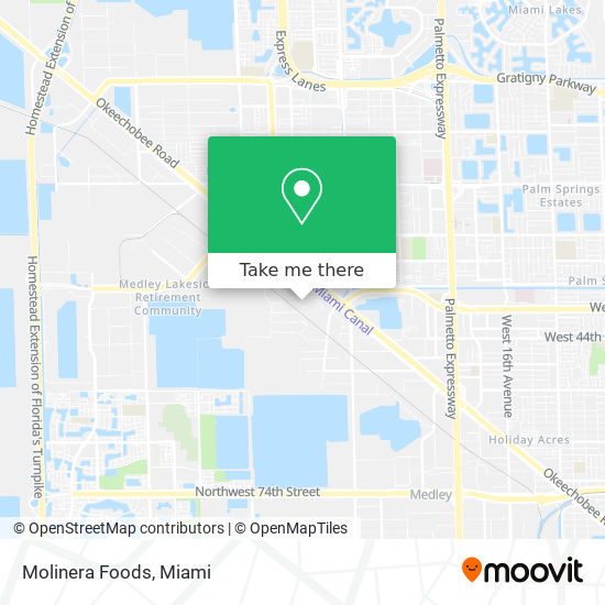 Molinera Foods map