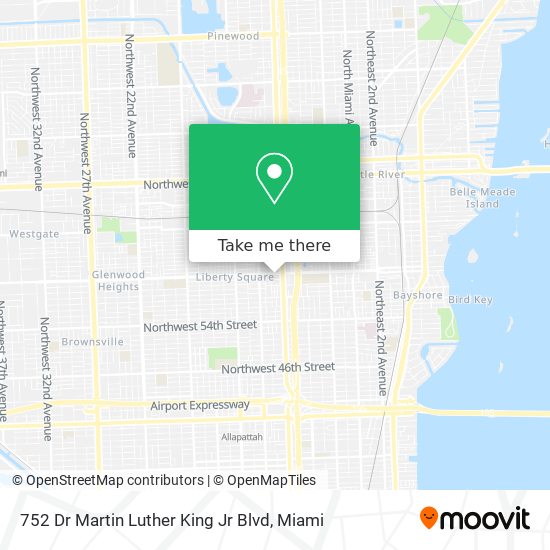 Mapa de 752 Dr Martin Luther King Jr Blvd