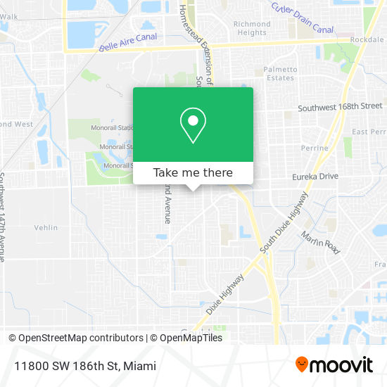 11800 SW 186th St map