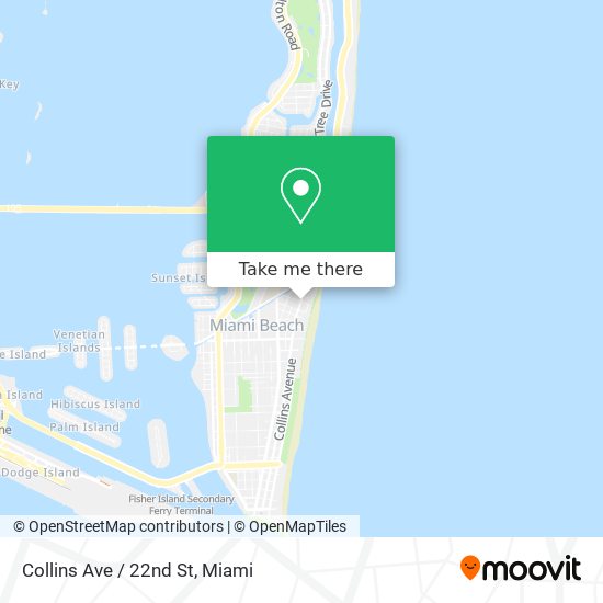 Mapa de Collins Ave / 22nd St