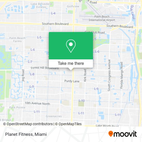 Planet Fitness map