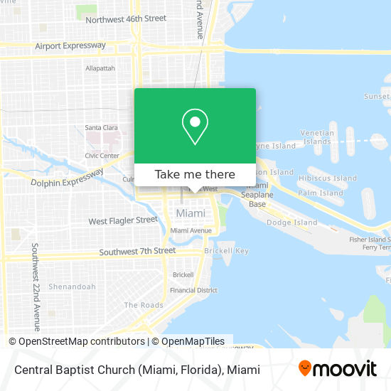 Mapa de Central Baptist Church (Miami, Florida)